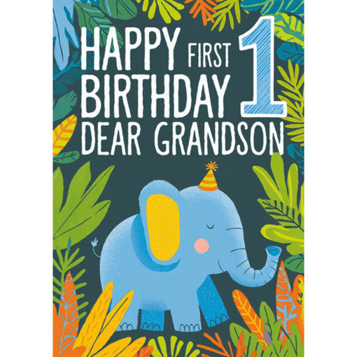 Picture of HAPPY FIRST BIRTHDAY GRANDSON